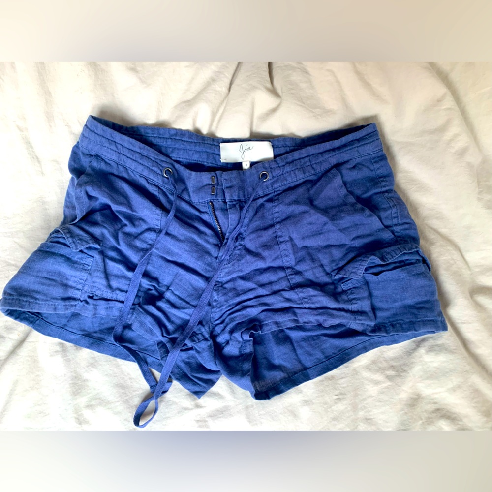 Joie linen blue shorts size 0